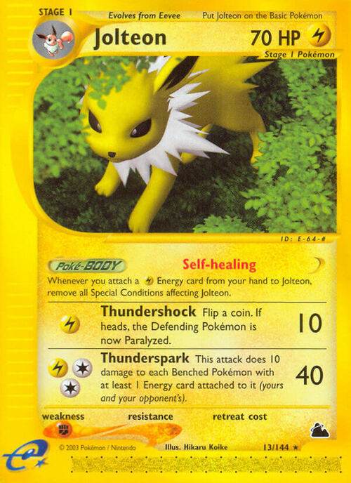 Jolteon Card Front