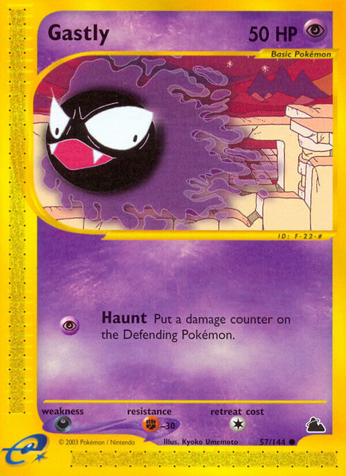 Gastly Card Front