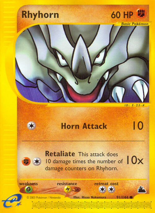 Rhyhorn Card Front