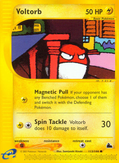 Voltorb Card Front