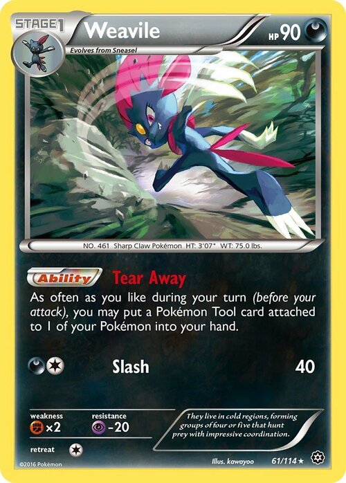 Weavile Card Front