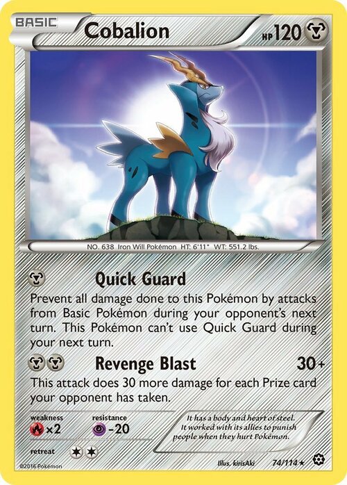 Cobalion Card Front