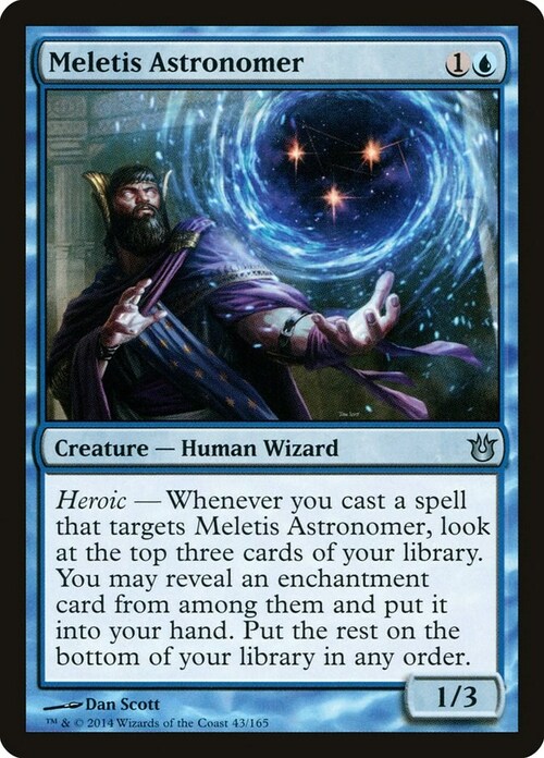 Meletis Astronomer Card Front