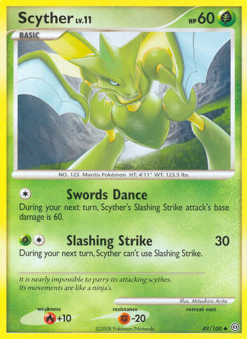 Scyther Card Front