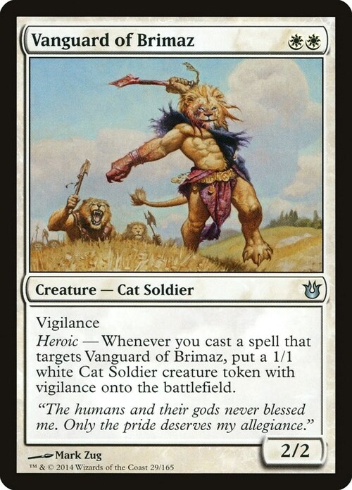 Vanguard of Brimaz Card Front