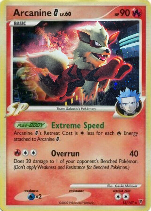 Arcanine G lv.60 Card Front