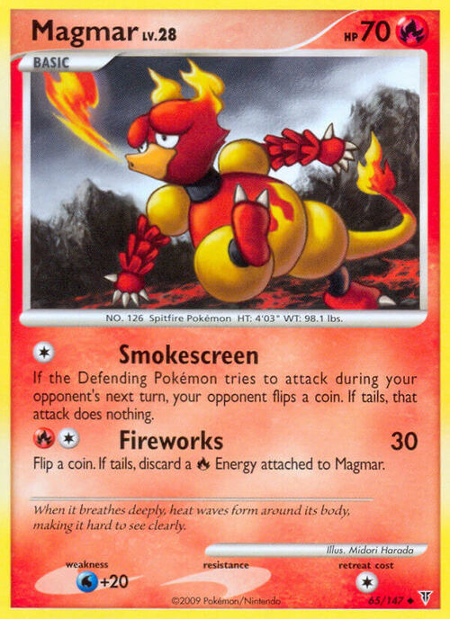 Magmar Card Front