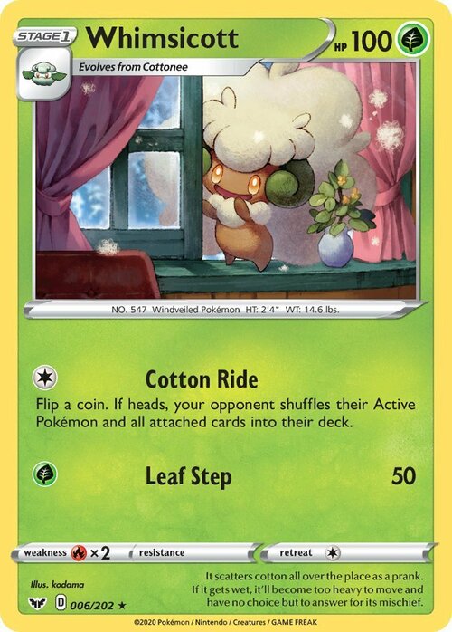 Whimsicott Card Front