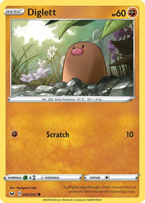 Diglett Card Front