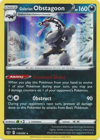 Galarian Obstagoon Card Front