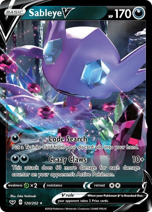 Sableye V Card Front