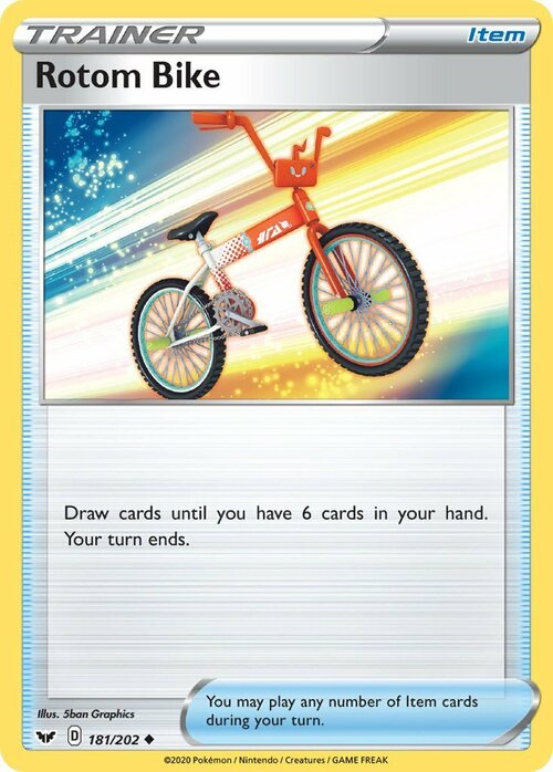 Rotom Bike Card Front