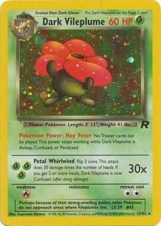 Dark Vileplume Card Front