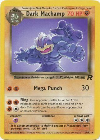 Dark Machamp Card Front