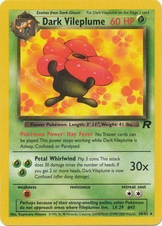 Dark Vileplume Card Front