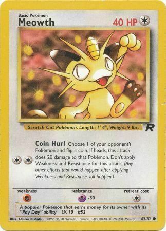 Meowth Card Front