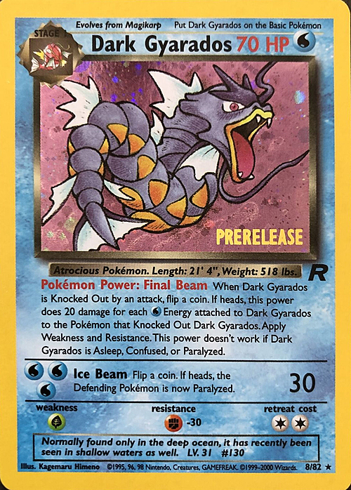 Dark Gyarados Card Front