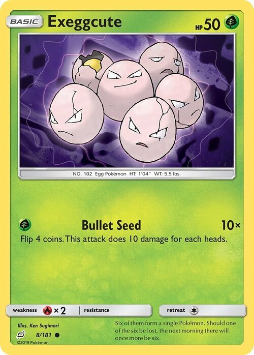 Exeggcute Card Front