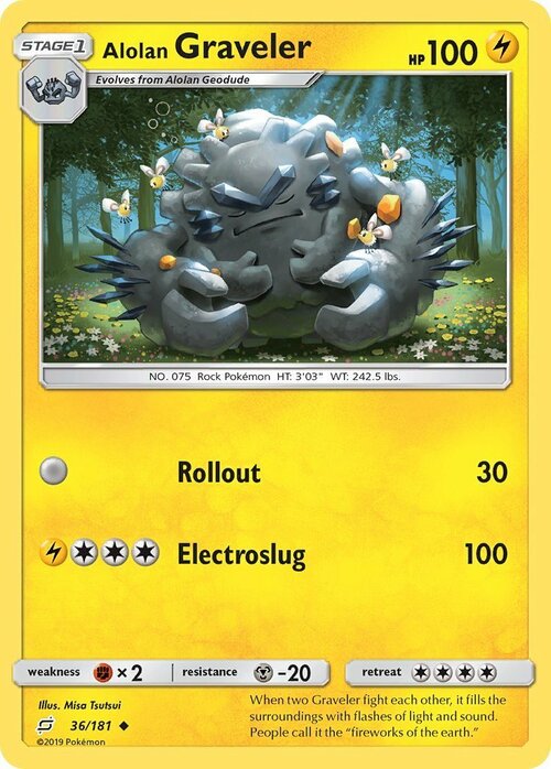 Alolan Graveler Card Front