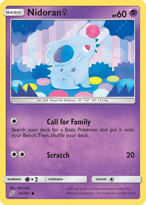 Nidoran F Card Front