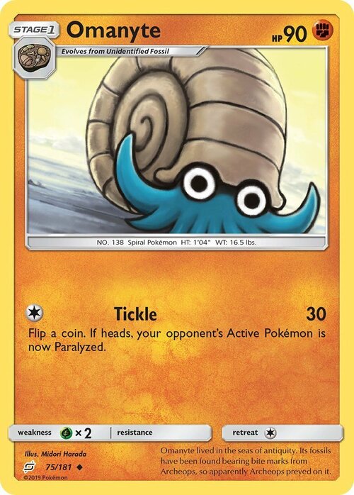 Omanyte Card Front