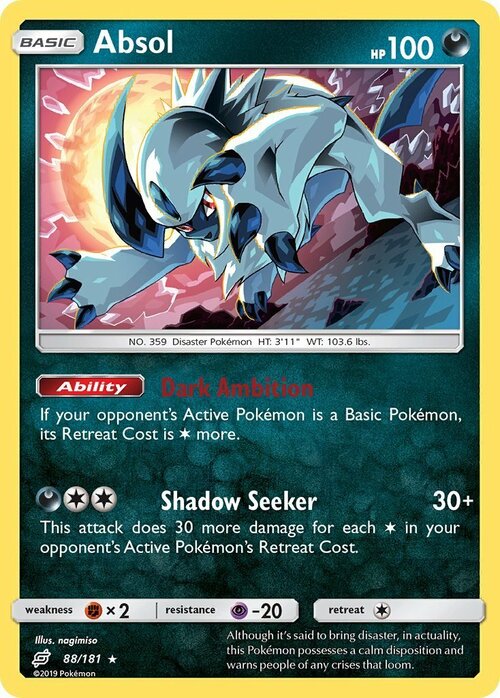 Absol Card Front