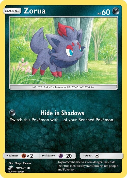 Zorua Card Front