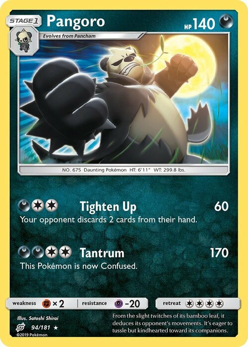 Pangoro Card Front