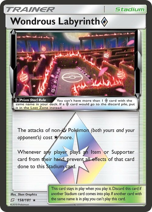 Wondrous Labyrinth Prism Star Card Front