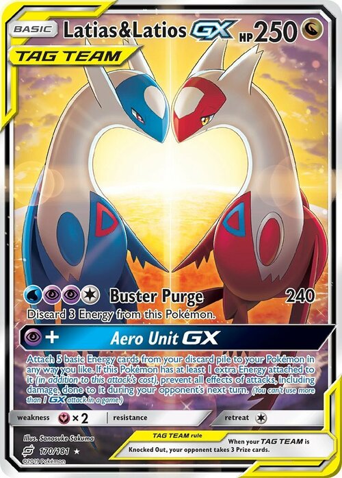 Latias & Latios GX Card Front