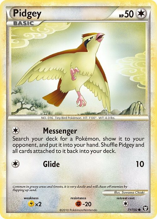 Pidgey Card Front