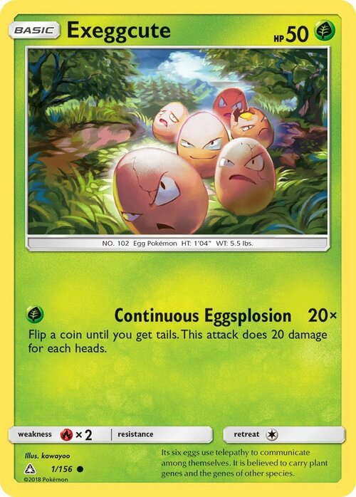 Exeggcute Card Front