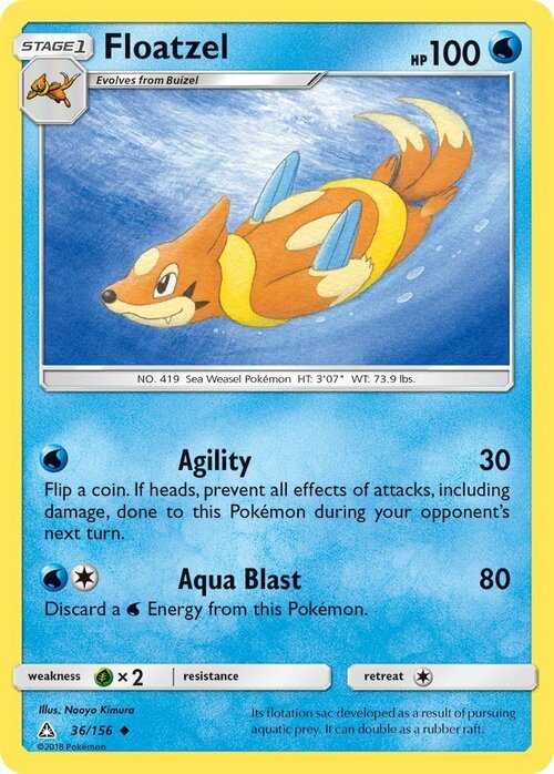 Floatzel Card Front