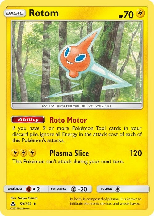 Rotom Card Front