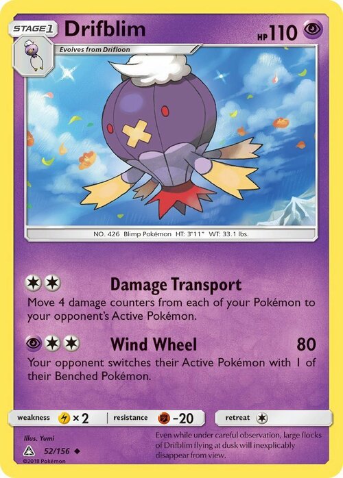 Drifblim Card Front