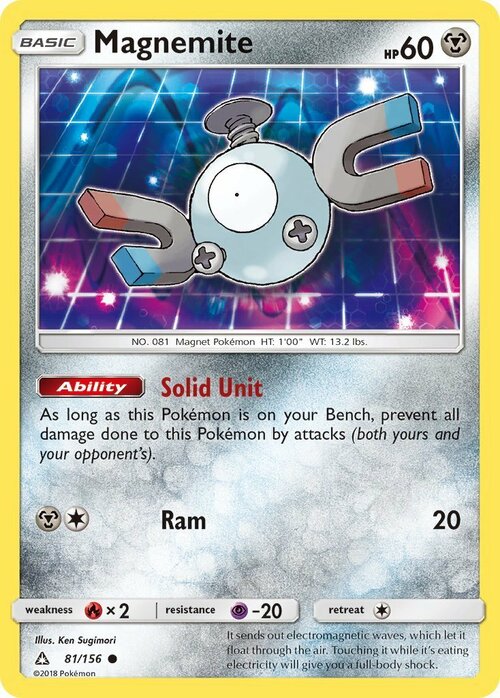 Magnemite Card Front