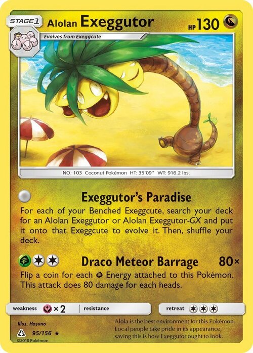 Alolan Exeggutor Card Front