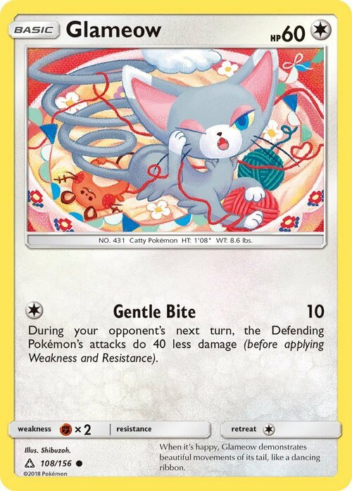 Glameow Card Front