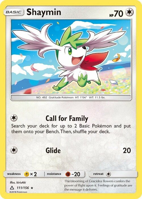 Shaymin Card Front