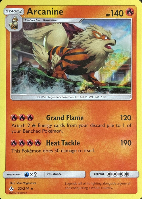 Arcanine Card Front