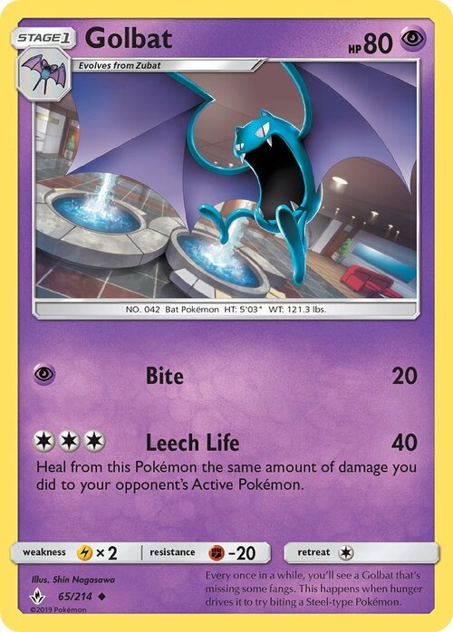 Golbat Card Front