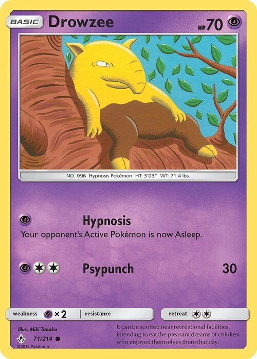 Drowzee Card Front