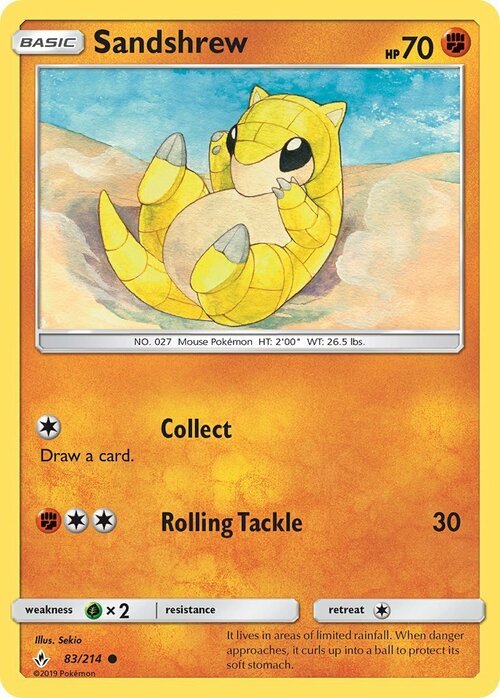 Sandshrew Card Front