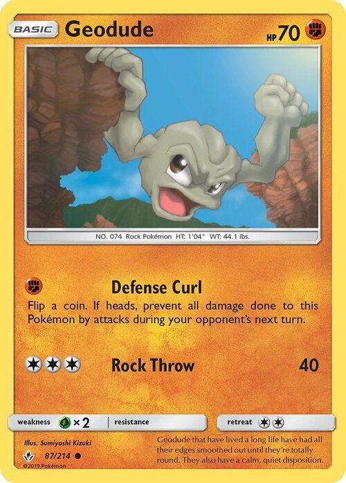 Geodude Card Front