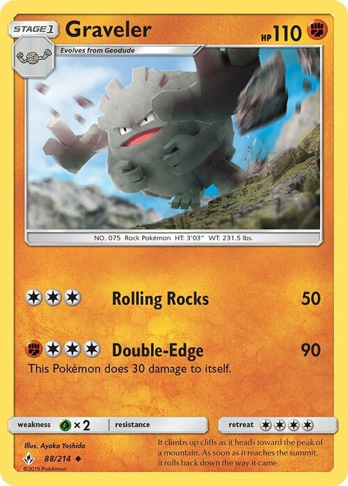 Graveler Card Front