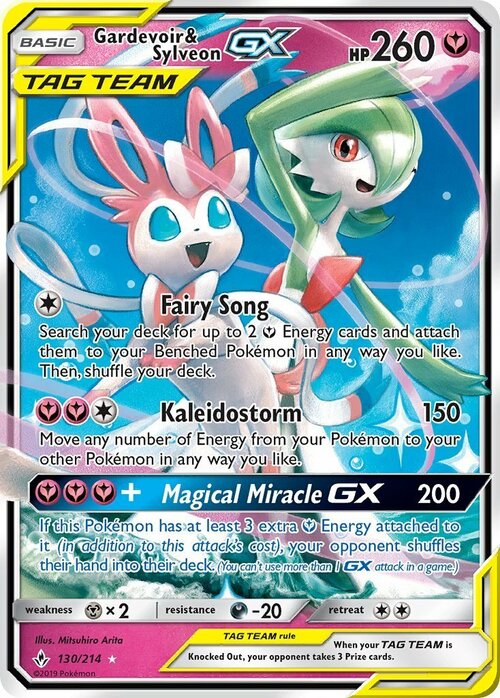 Gardevoir & Sylveon GX Card Front