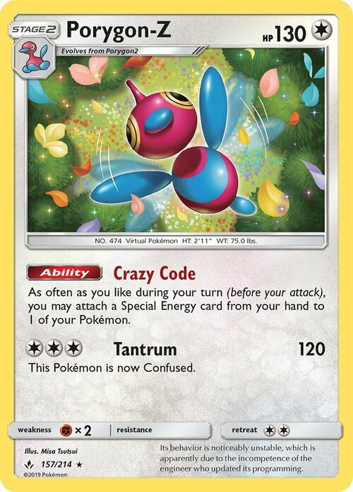 Porygon-Z Card Front