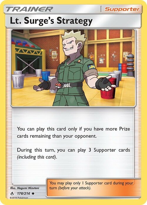 Lt. Surge's Strategy Card Front