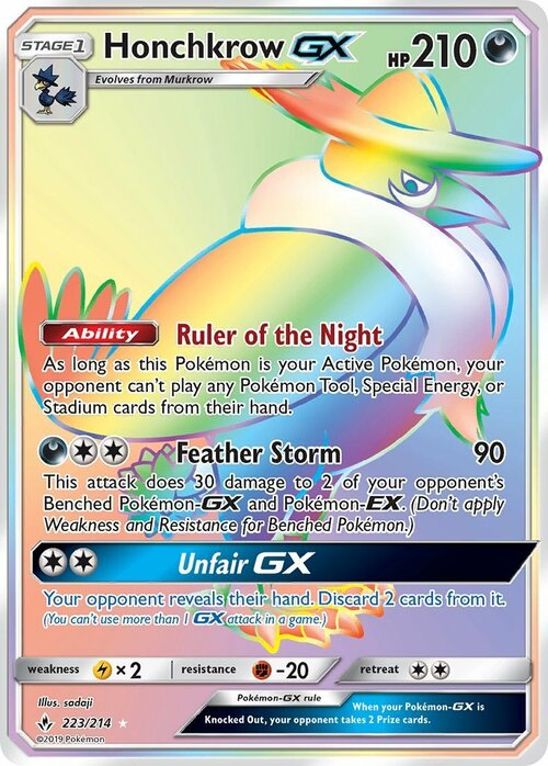 Honchkrow GX Card Front