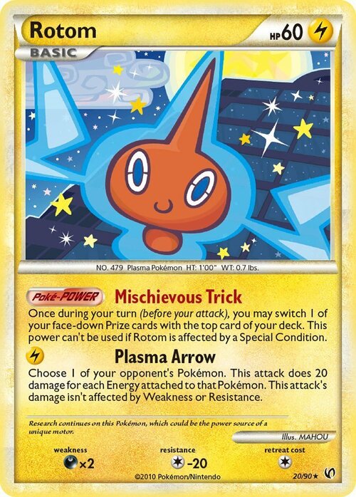 Rotom Card Front